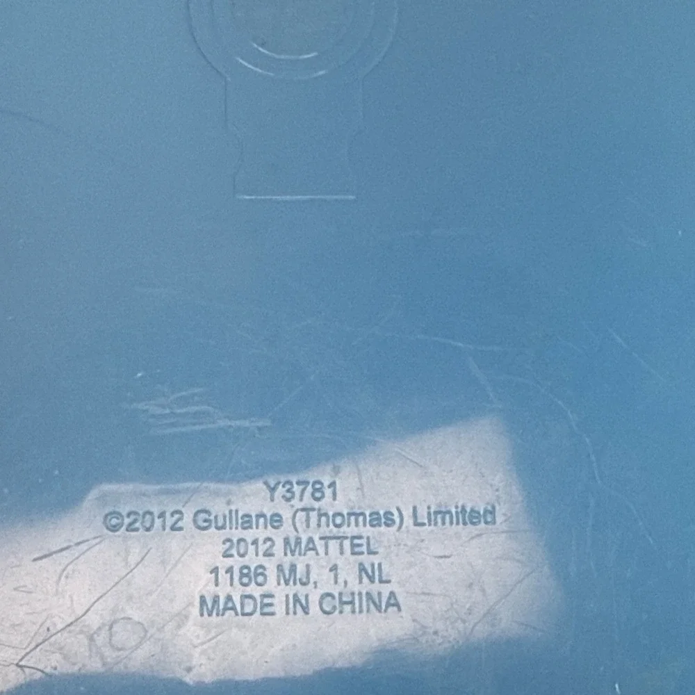 Thomas The Tank Engine Train Mattel Carrying Case Storage Toy Box Blue 2012